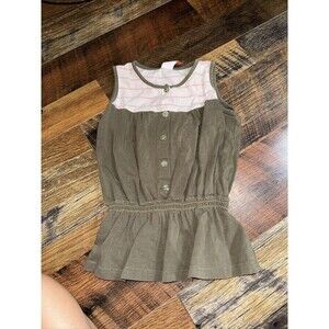 Matilda Jane Serendipity Girls Multi Green  Layer Lace Sleeveless Top 6